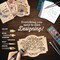 Wood Burning Kit for Beginners - Deluxe Pyrography Wood Engraving Art Kit with Burner Pen, Stencils, Watercolor Paints - 48 Piece DIY Woodburning Tool Kit for Adults and Kids 12 x 9 x 1.5 inches